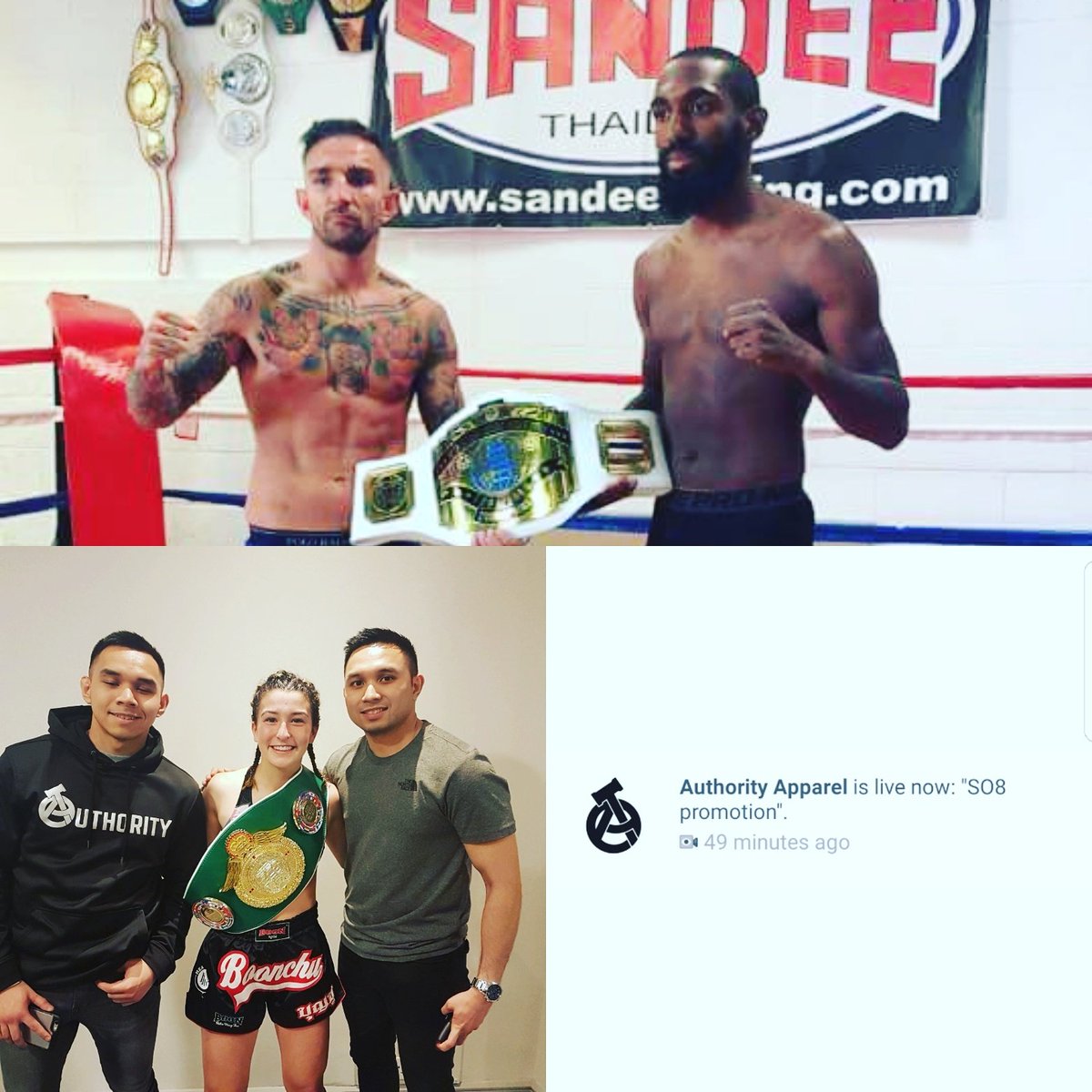 AuthorityApparl's tweet photo. Congrats Jazzy Parr on her win. Live streaming S08 on FB @AuthorityApparl  Main Event Liam Harrison vs Charles Francois still to come. https://t.co/S3wRzmy1QO