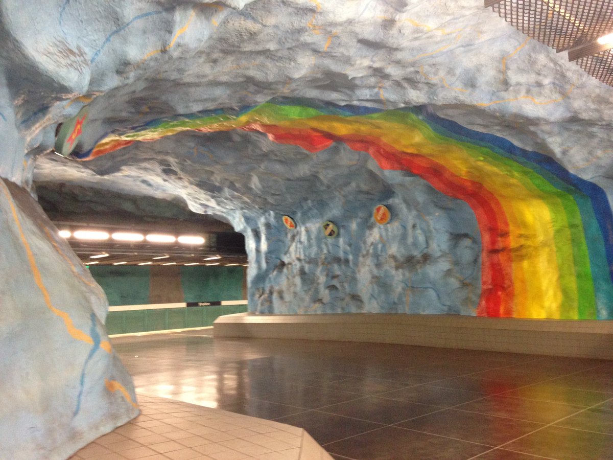 Another beautiful station in the #Stockholm subway.