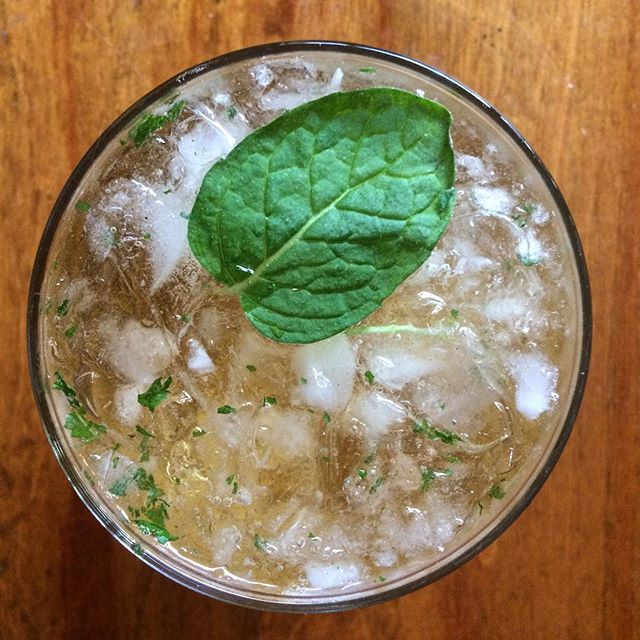 PendletonWhisky's tweet photo. An Austin Julep to beat the heat. #PendletonMidnight [📷 Megan Montgomery] https://t.co/PNMN9p7wNO