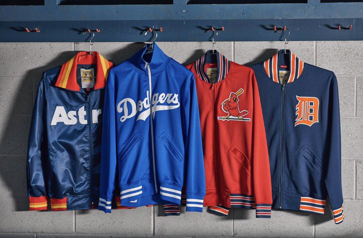 mitchell_ness's tweet photo. Gear up for the fall 🍂⚾️🏆
@astros @Dodgers @Cardinals @tigers @MLB #mnbpjacket #mnauthentics #mitchellness
https://t.co/6QlPxI3QQ8 https://t.co/l9Y3gypzmm