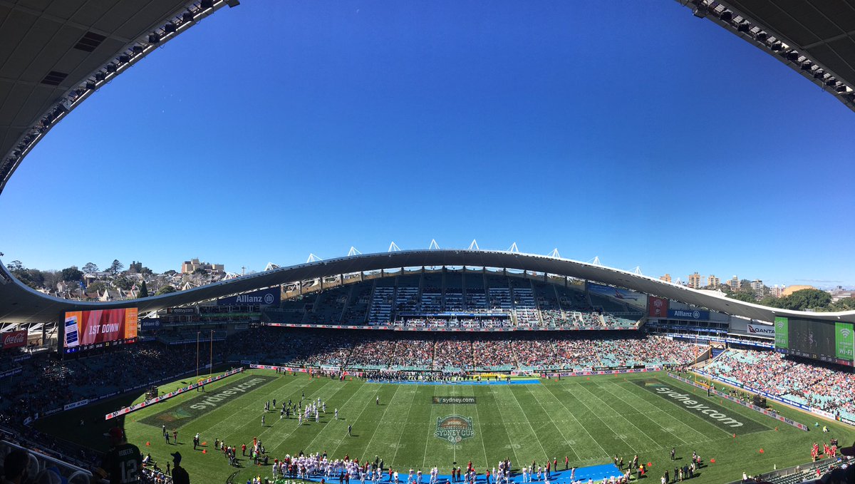 Stunning day at <a href="/AllianzStadium/">Allianz Stadium</a> for the 2017 <a href="/CFSydneyCup/">College Football</a>!