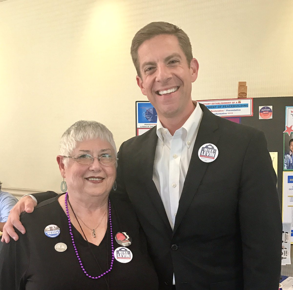 MikeLevin's tweet photo. Thrilled to be endorsed by the National Organization for Women and honored to spend some time today with CA NOW President Jerilyn Stapleton https://t.co/YtHytyXeUm