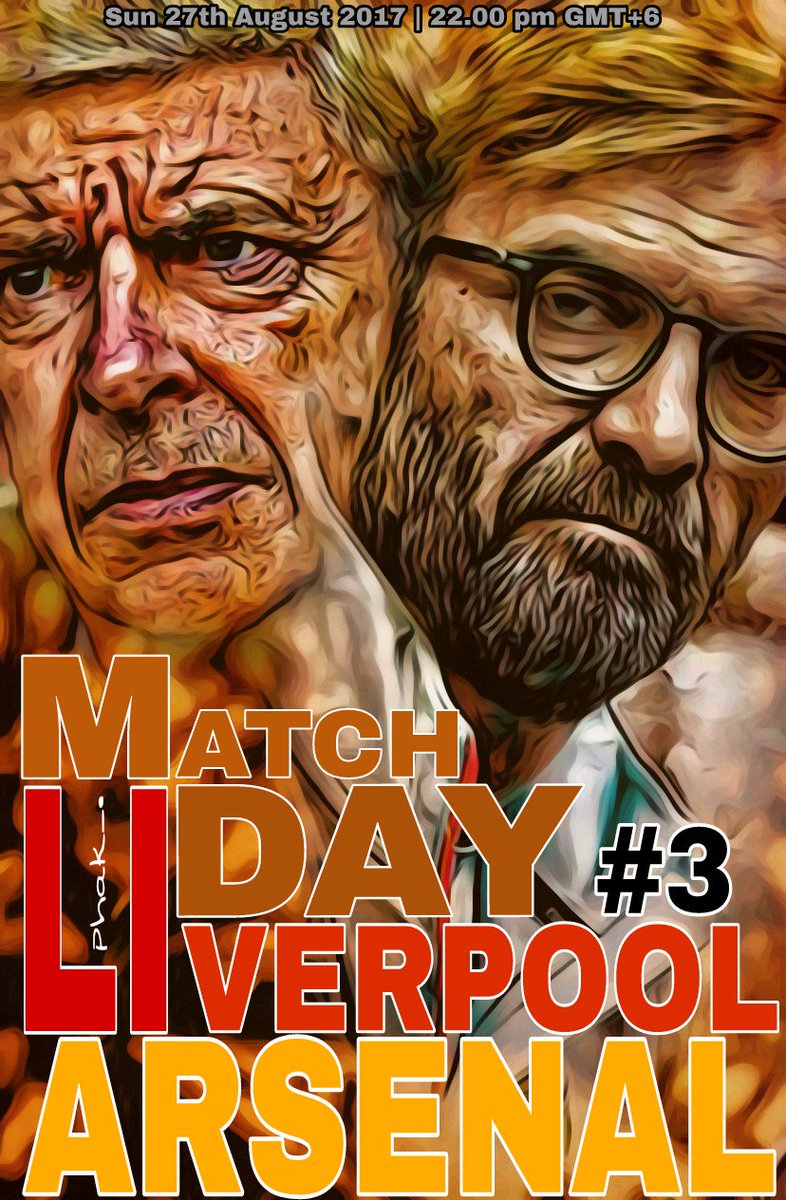 Phak_1892's tweet photo. #MATCHDAY #3
#LIVERPOOL V ARSENAL
#ANFIELD
#27/08/2017|22.00PM GMT+6
#Phak https://t.co/dRzecV0Jue