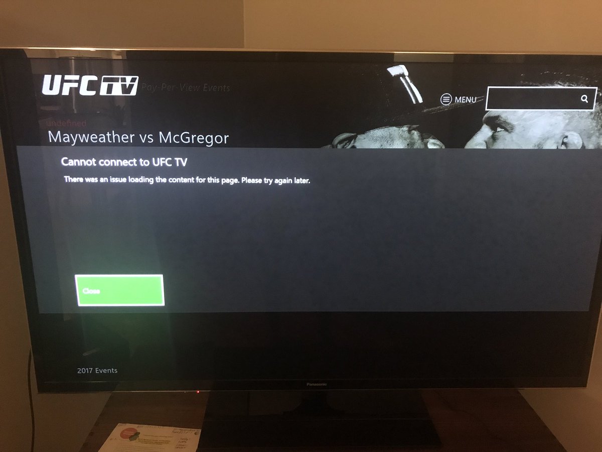 videobynic's tweet photo. @danawhite @ufc @Xbox Still doesn't work. Is this what $100 gets you these days? https://t.co/bLLMxFwN3H