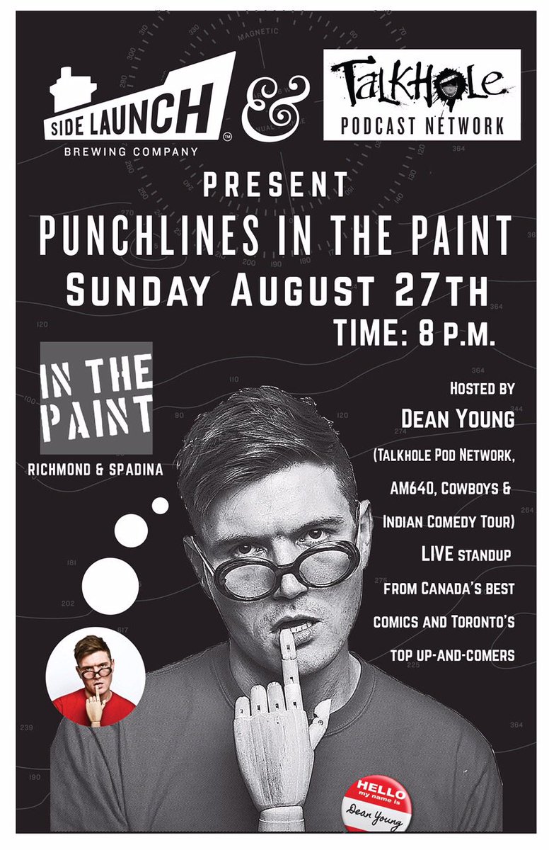 #SundayFunday in #Toronto LIVE #comedy at In The Paint (Richmond + Spadina) @ComicDeanYoung <a href="/JackiePirico/">Jackie Pirico</a> <a href="/TheBelf7/">Scott Belford</a> @courtgilmour ft <a href="/dpare/">“𝕋𝕙𝕖” 𝔻𝕠𝕞 ℙ𝕒𝕣𝕖</a>