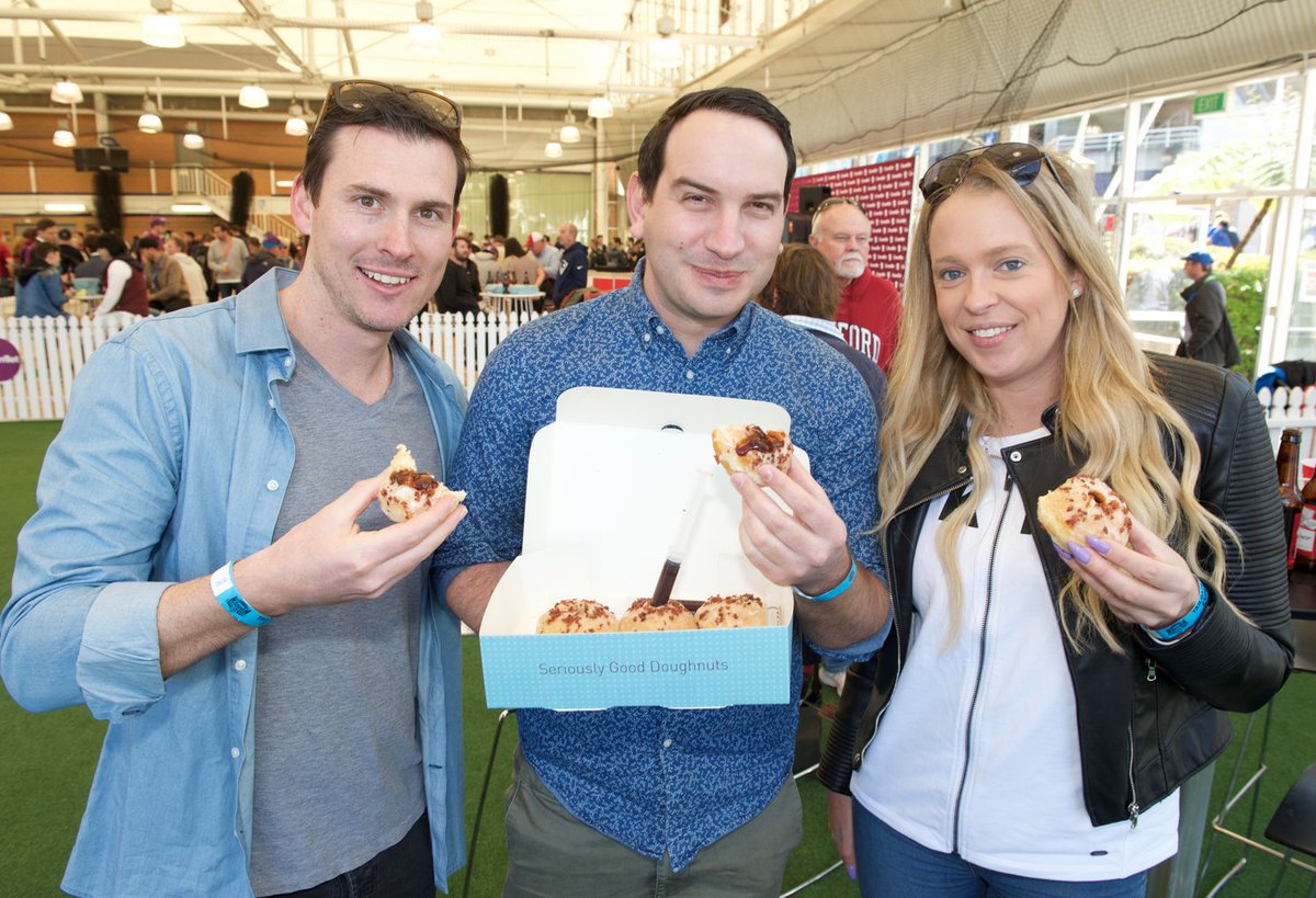 Fans got their hands on some classic 🇺🇸 food today, thanks to the legends at Guilty and Bistro Morgan #CollegeFootballSyd