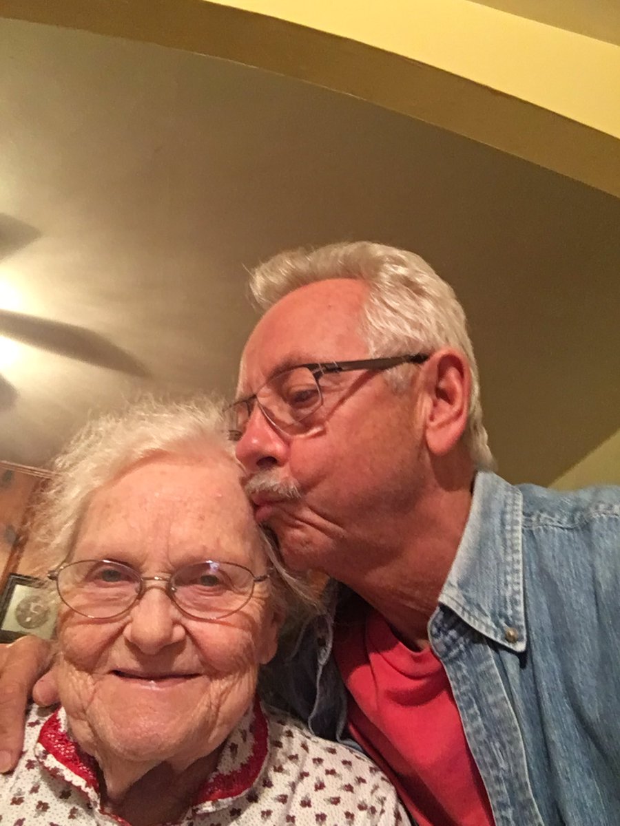 Spending the night with my mom. No harmonica playing on this trip unless she feels better in the morning