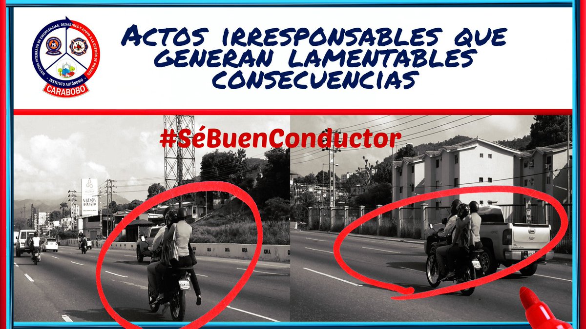 SistemaCarabobo's tweet photo. Las decisiones generan consecuencias ¡Sé buen conductor! #prevención #conciencia #seguridad #cuidatuvida https://t.co/D0Ybxv6TLe