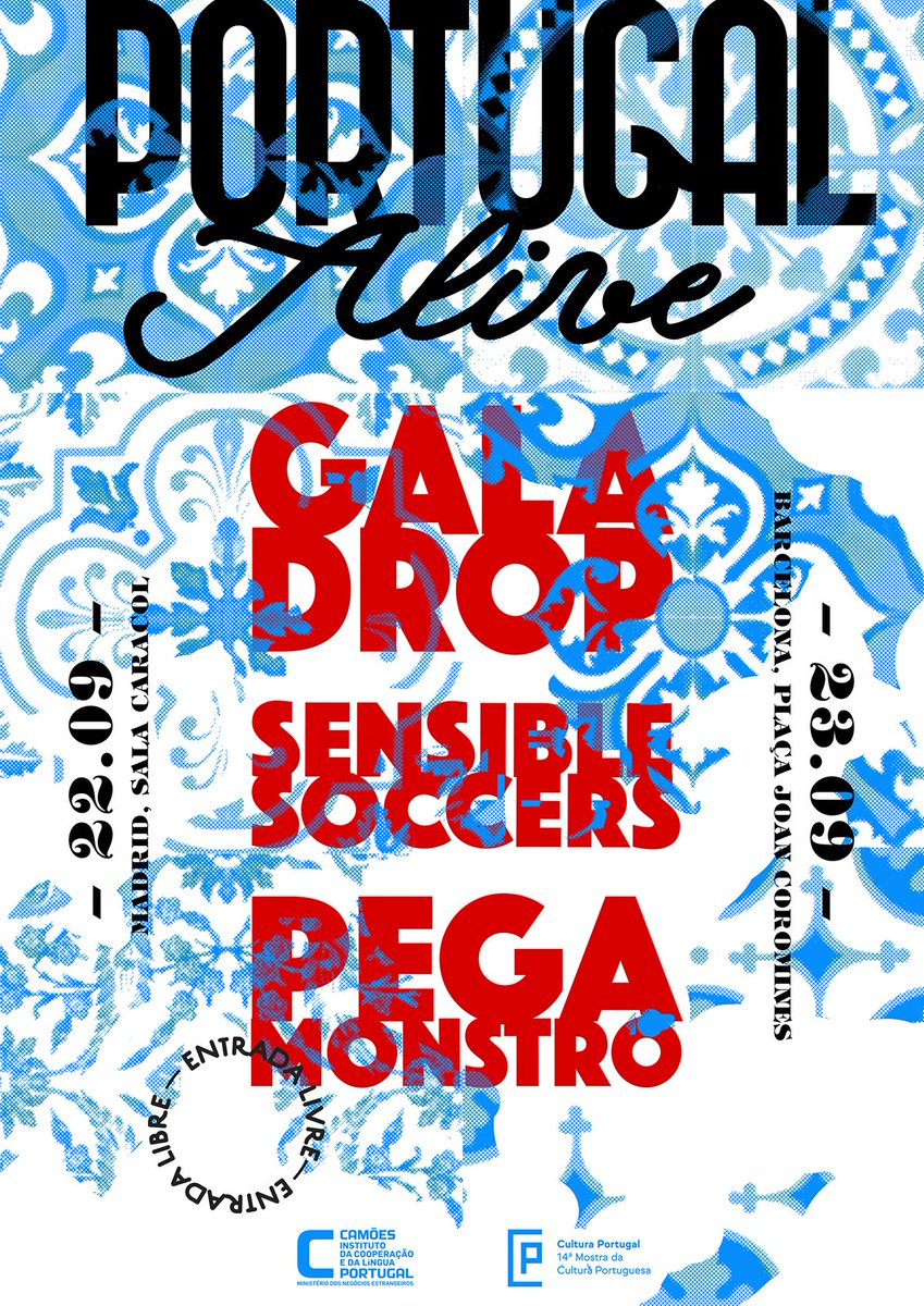 salacaracol's tweet photo. 🇵🇹 PORTUGAL ALIVE
#GalaDrop ▪ @sensiblesoccers ▪ #PegaMonstro
🗓 22 de Septiembre de 2017
🎟 ENTRADA LIBRE
¡Descubre la música portuguesa! https://t.co/8rNTgU4lbS