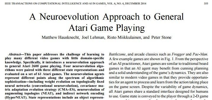 IEEETxnOnGames's tweet photo. https://t.co/6MppbYcEOT #Atari #TD #GVGP #neuroevolution #CI #AI #Games https://t.co/SE66yD8avj