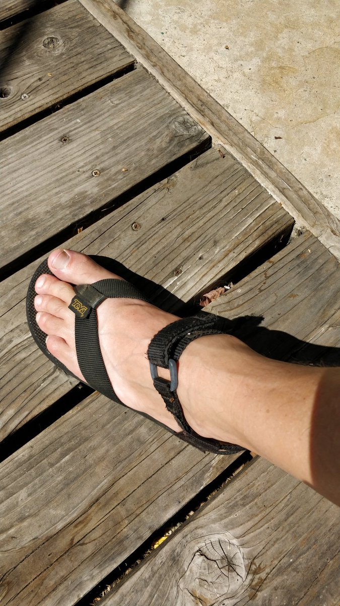 JakeLOlsen's tweet photo. @Teva thought you might want to see a pic of my old Tevas. Purchased in 1989 and still stylish and functional. #qualitynevergoesoutofstyle https://t.co/KtlNHD130k