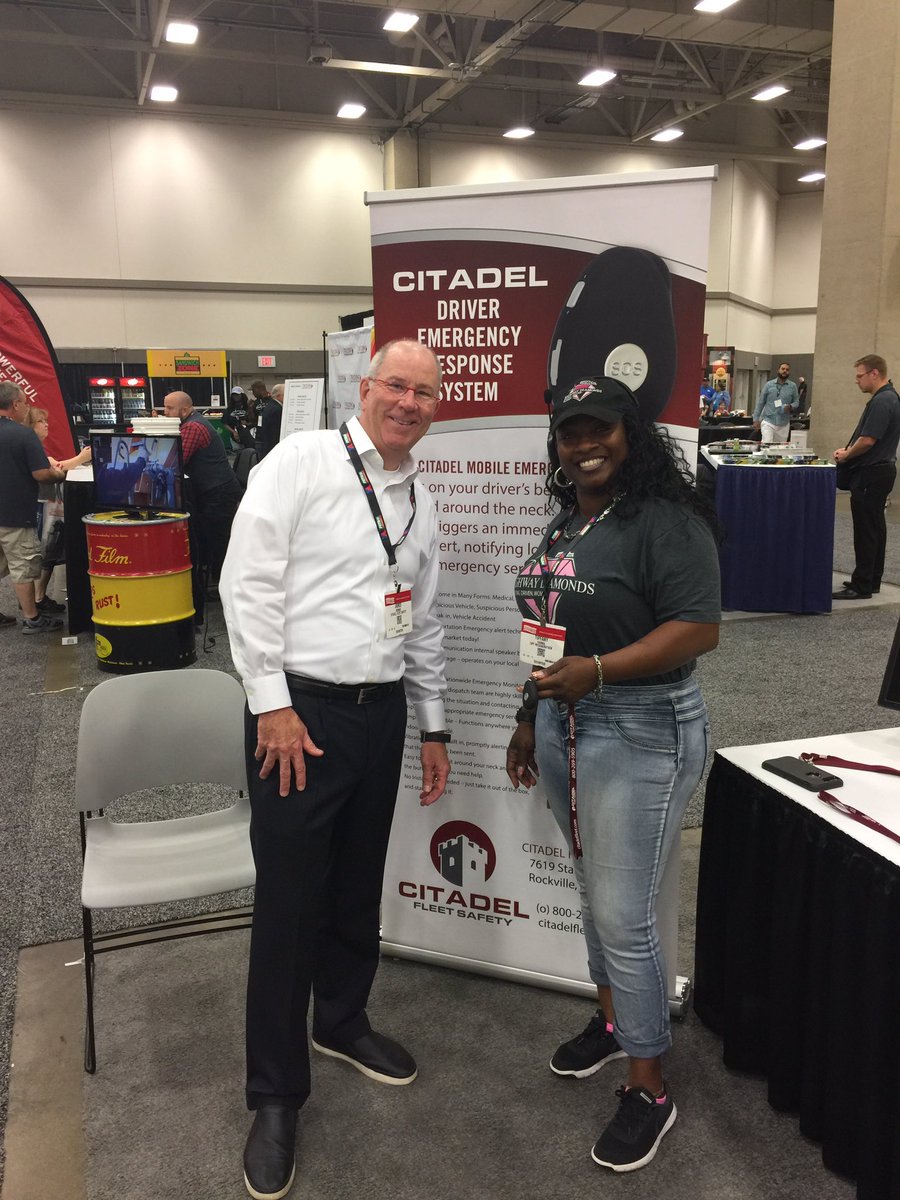 CitadelFleet's tweet photo. James Rennie Director of Strategic Partnerships at Citadel Fleet Safety had a great time connecting with @TruckingJob at #GATS Conference https://t.co/c5P3rtWmxf