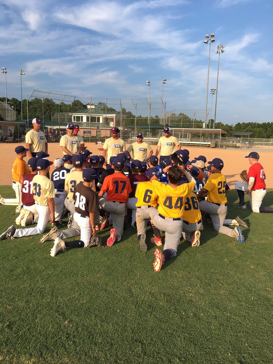 USABaseball12U's tweet photo. 11U NTIS Taskforce addressing the top players after their workout today! The road to gold in 2018 starts this weekend! #TheGoldStandard https://t.co/3sQcjFoYrJ