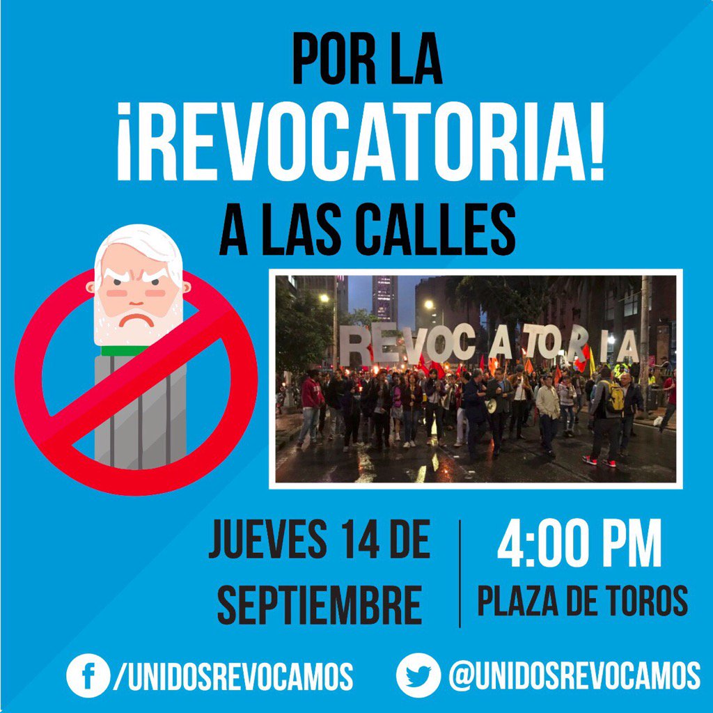 JERobledo's tweet image. Por la revocatoria de Peñalosa
