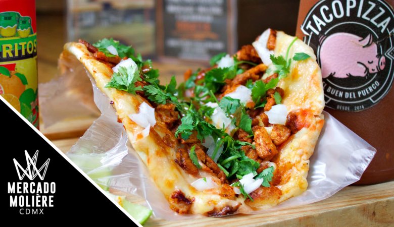 Para tener un #FelizSabado lo único que necesitas es una taco pizza de pastor de <a href="/ElBuenDelPuerco/">El Buen del Puerco</a>
