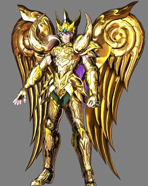 Mu de Aries caballero de oro armadura divina