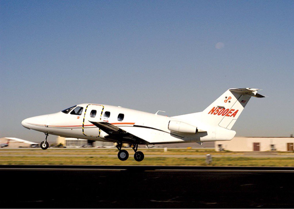 OneAviationAero's tweet photo. HBD to the Eclipse Jet! 15 years ago today N500EA took flight. We are so proud of how far we have come.  #Eclipse https://t.co/TjmAI0RbpX