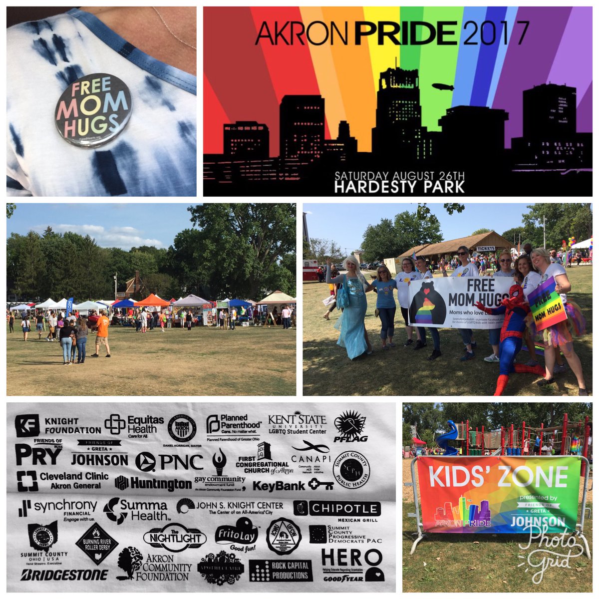 #HeyAkron 
You've never looked better. 
🏳️‍🌈🏳️‍🌈🏳️‍🌈🏳️‍🌈
Thanks to all organizers, sponsors and volunteers.
#AkronPride2017 
#FreeMomHugs