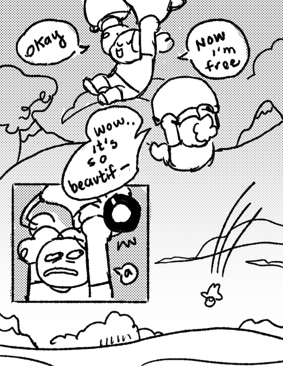 never posted these pages i did for my BOTW mini zine, available only in print at conventions!!! im gonna try to have them up on gumroad soon 