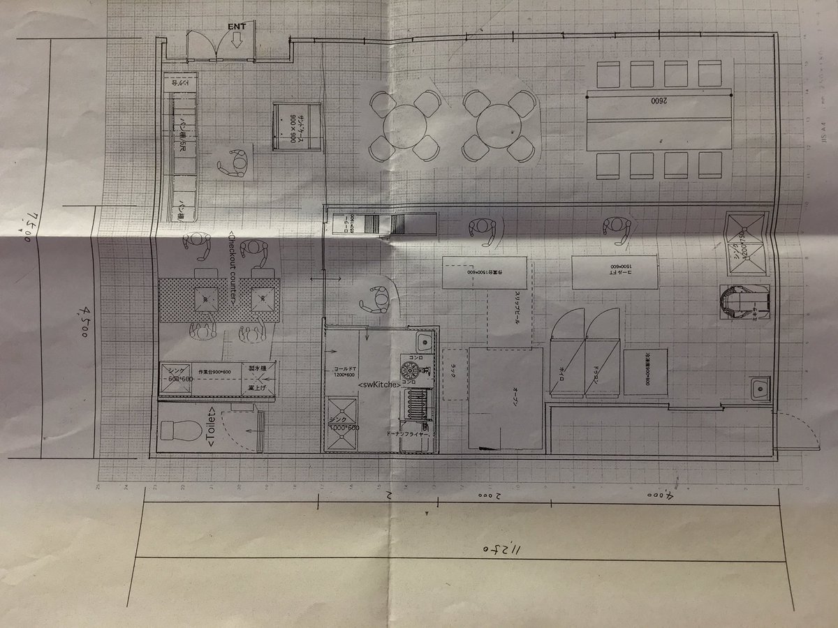 パン カフェ ブーランジェリーラヴィブリヤント上板橋店 A Twitter 店舗リフォームのレイアウト図が完成しました レイアウト図を叩き台にリフォーム工事の詳細を詰めていきます イートインスペースとパンの厨房設備が重要になります １０月オープン予定です