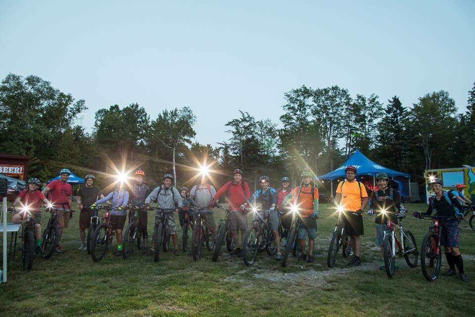SugarloafMaine's tweet photo. At dusk, we ride. Well 7:30pm to be exact, and you're invited. #theloaf #mtbfest https://t.co/wZVlDrXr4N