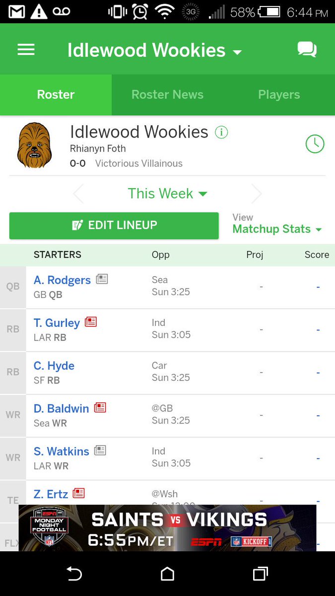 Fothlisberger's tweet photo. The only Packer I drafted. #OnlyOneINeed @AaronRodgers12 https://t.co/9Fa8TNS88D