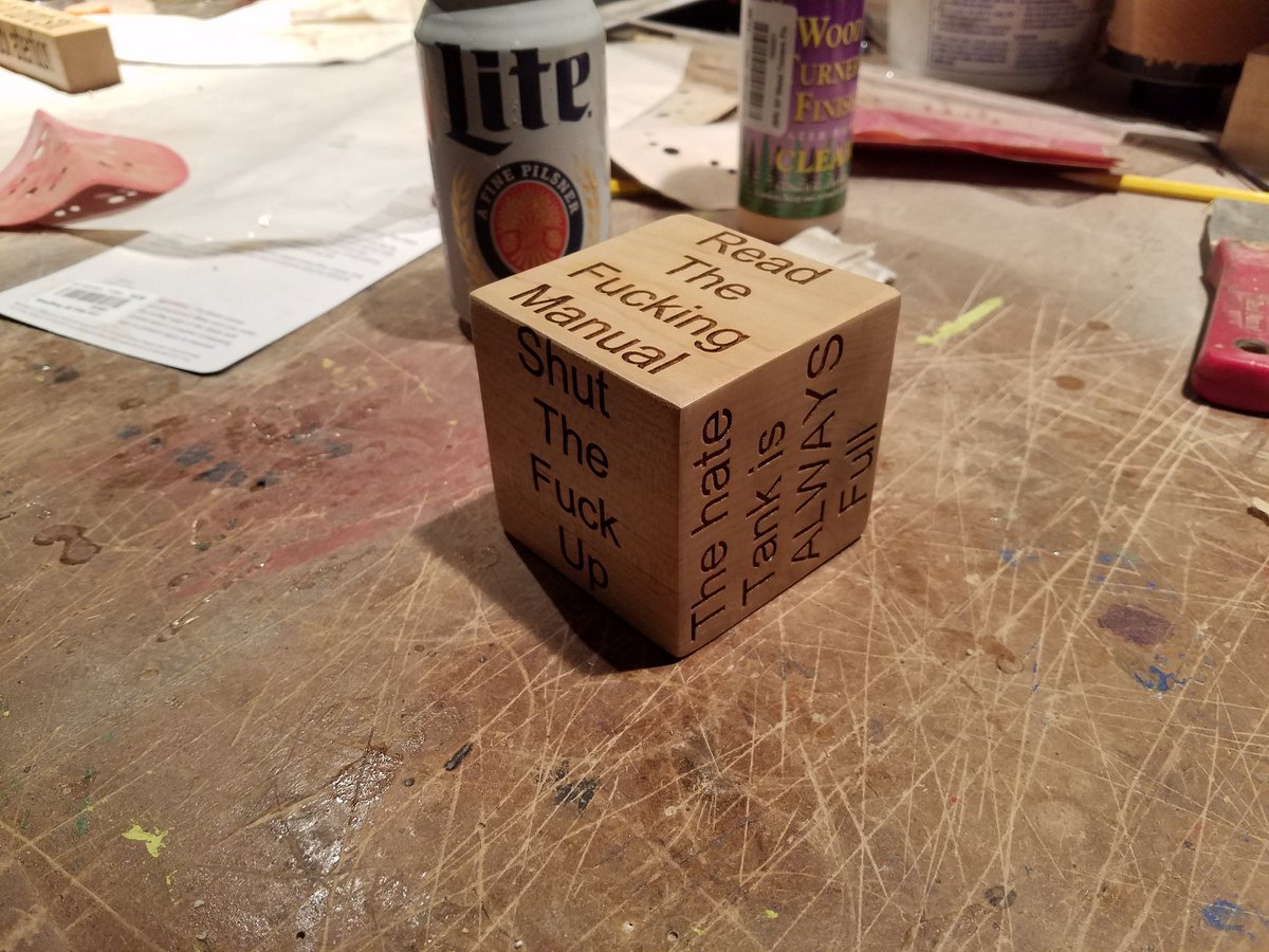 markspens's tweet photo. The cube of Lloyd'isms.  #AngerManagement @VapeTV . https://t.co/NyJPj9ZvVK