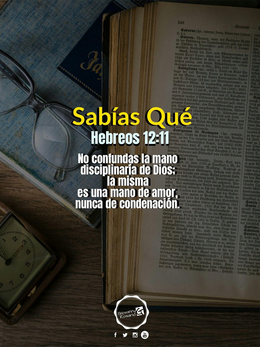 grosariooficial's tweet image. #LibroHebreos #confundir #mano #disciplina #amor #condenación

#VengaTuReino

#séenseñable