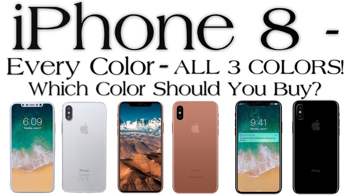 ReviewTheBest's tweet image. NEW VIDEO!!
iPhone 8 - Hands-On ALL 3 COLORS Which Color Should You Buy?
youtu.be/lDwuCs_MOeA #iPhone8 #AppleNews