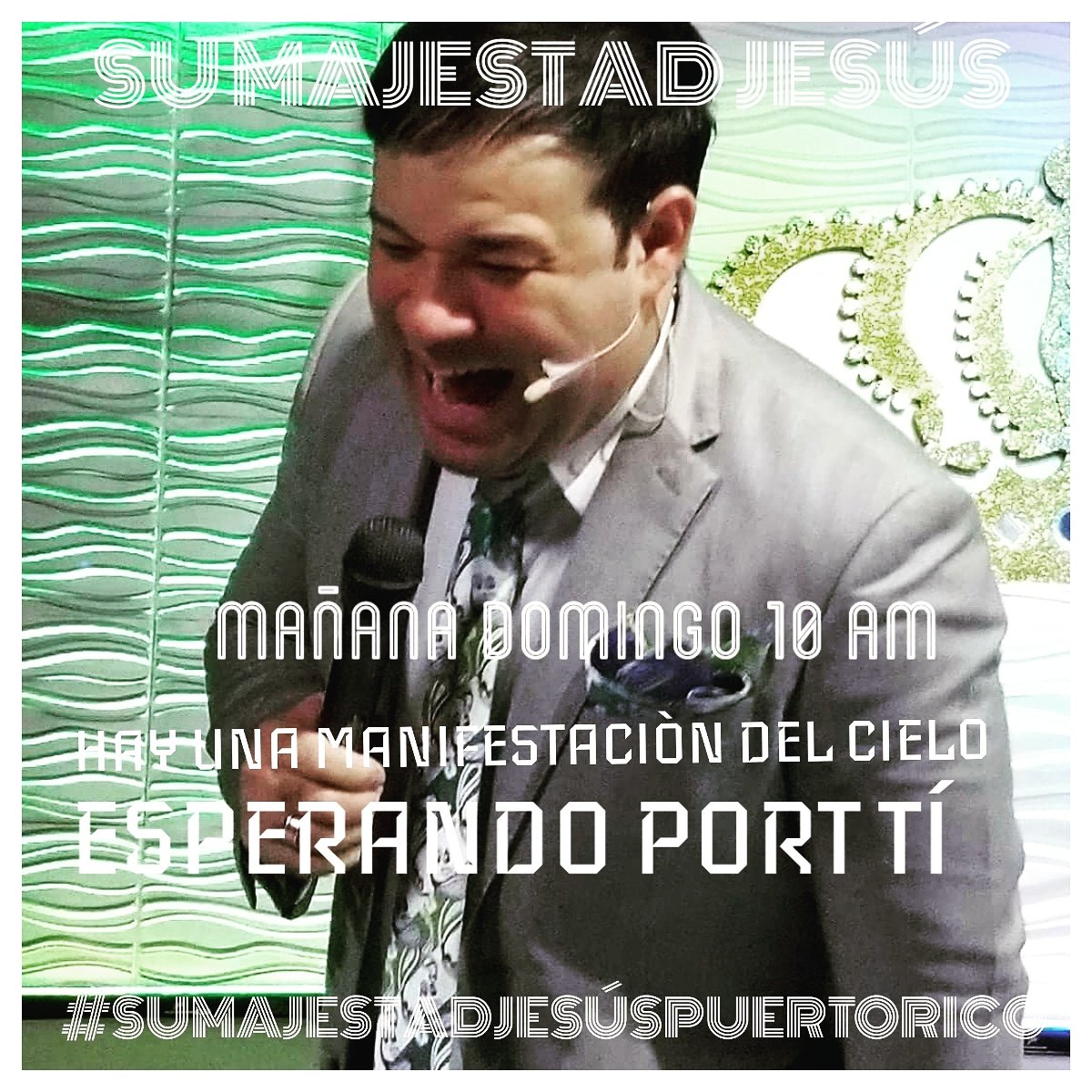 chino07's tweet photo. Te espero mañana en nuestra Casa SU MAJESTAD JESÚS, Dios tiene una MANIFESTACIÒN SOBRENATURAL esperando por tí.
#SUMAJESTADJESÚSPUERTORICO https://t.co/Z5AiQjyKxA