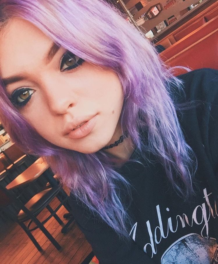 i have purple hair now