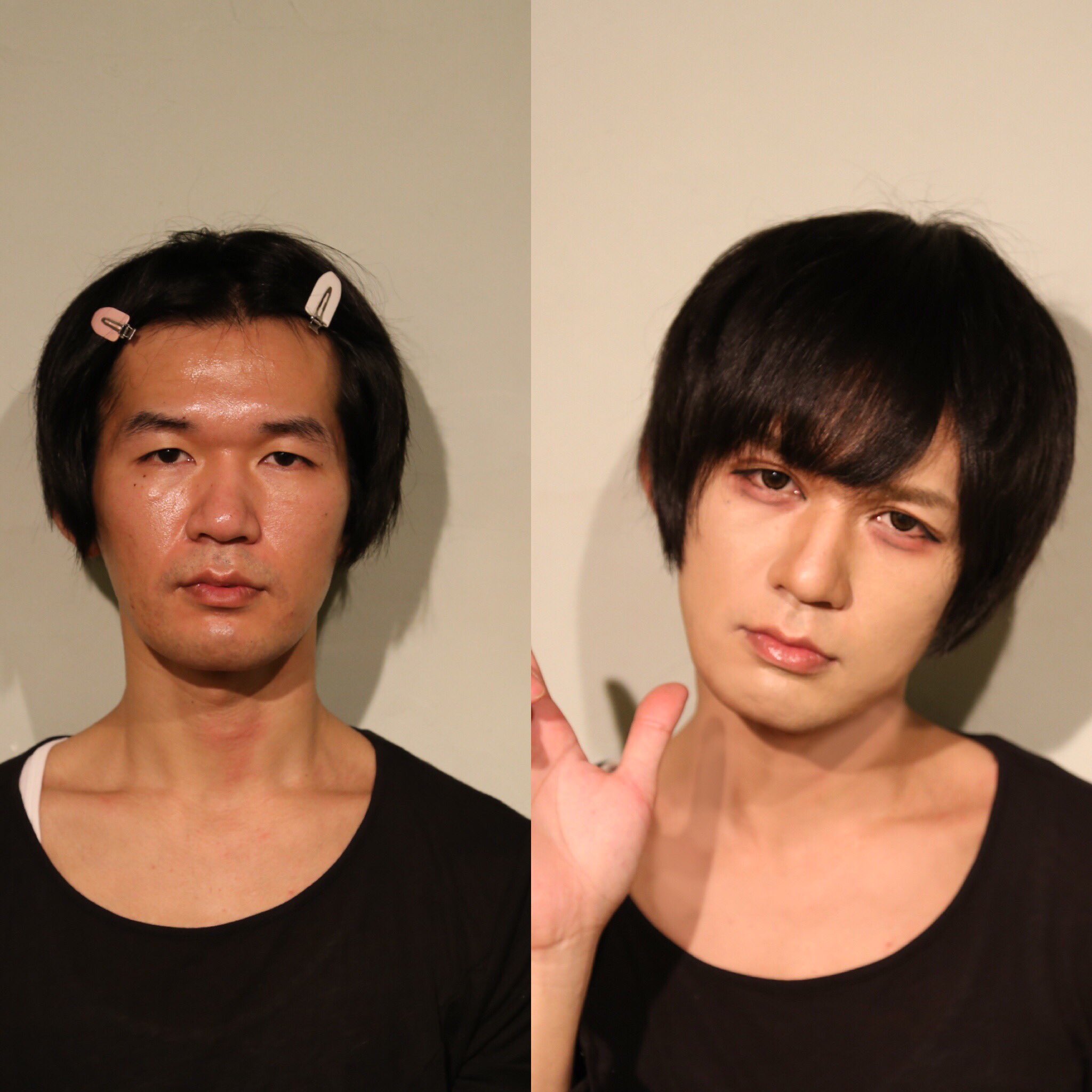 糞美容垢気触れちゃん on Twitter &quot;メンズメイクの威力、やべえ。若い人からオジサンまでめちゃくちゃ垢抜けてんやん！一枚目の人普通に