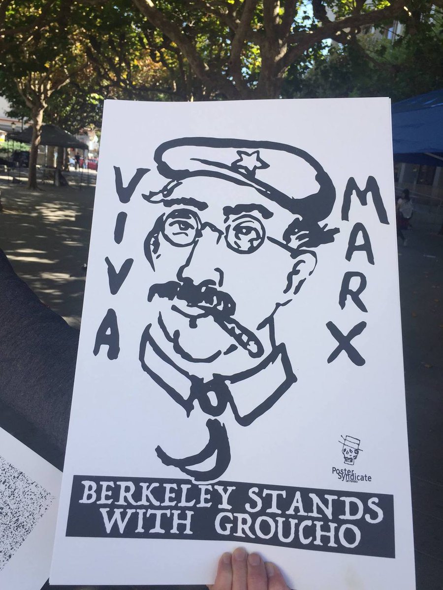 yepitscharis's tweet photo. Berkeley stands with Groucho
πππ
#YesToGrouchoMarxism
h/t @berkeleyside #sfpostersyndicate #YourMomIsSoBerkeley #YMISB https://t.co/D9xZAT1MMZ