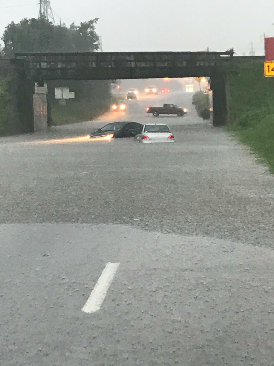 Road Closures due to flooding:

Hwy 90 @ Lane Dr
Hwy 90 @ SH 36
I69 @ FM 762 &amp; Reading Rd
Lane Dr @ Mustang
Commercial Dr @ Town Center