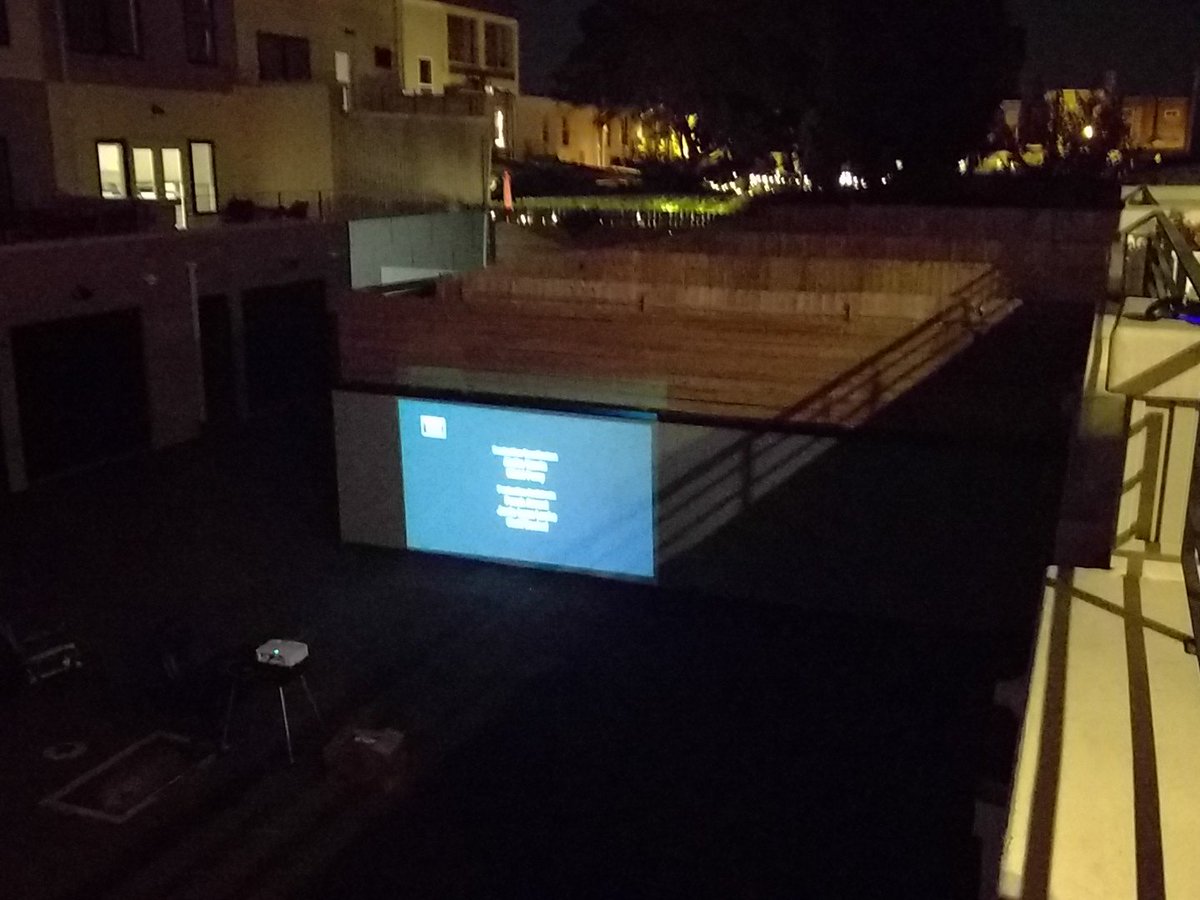 glowszczyzna's tweet photo. #Fightnight #screenongreen #MayweathervMcgregor my brother has been through a lot but brought out the projector for his neighborhood #money https://t.co/k9AlH1IZSd