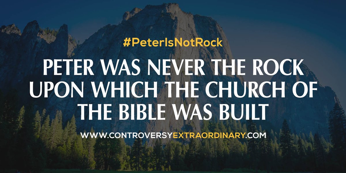 MrControversyX's tweet image. #PeterIsNotRock

Peter Was Never the Rock upon Which the Church of the Bible Was Built

goo.gl/hMLQwM
