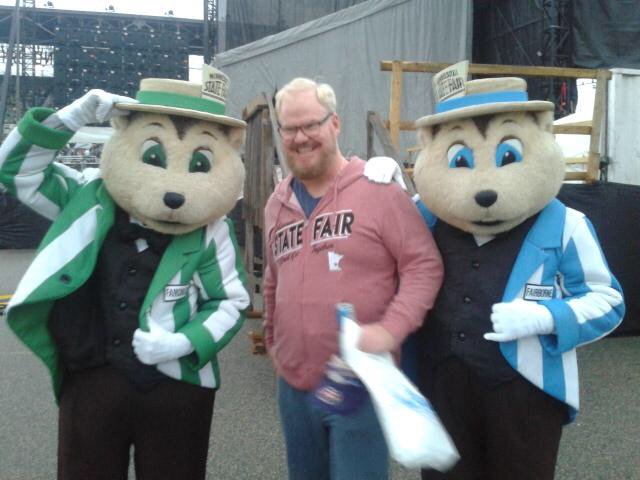 tyrusa's tweet photo. #BestFairDayMN with the Minnesota gophers Fairborne Fairchild and Jim Gaffigan https://t.co/ima9jcJ8rA