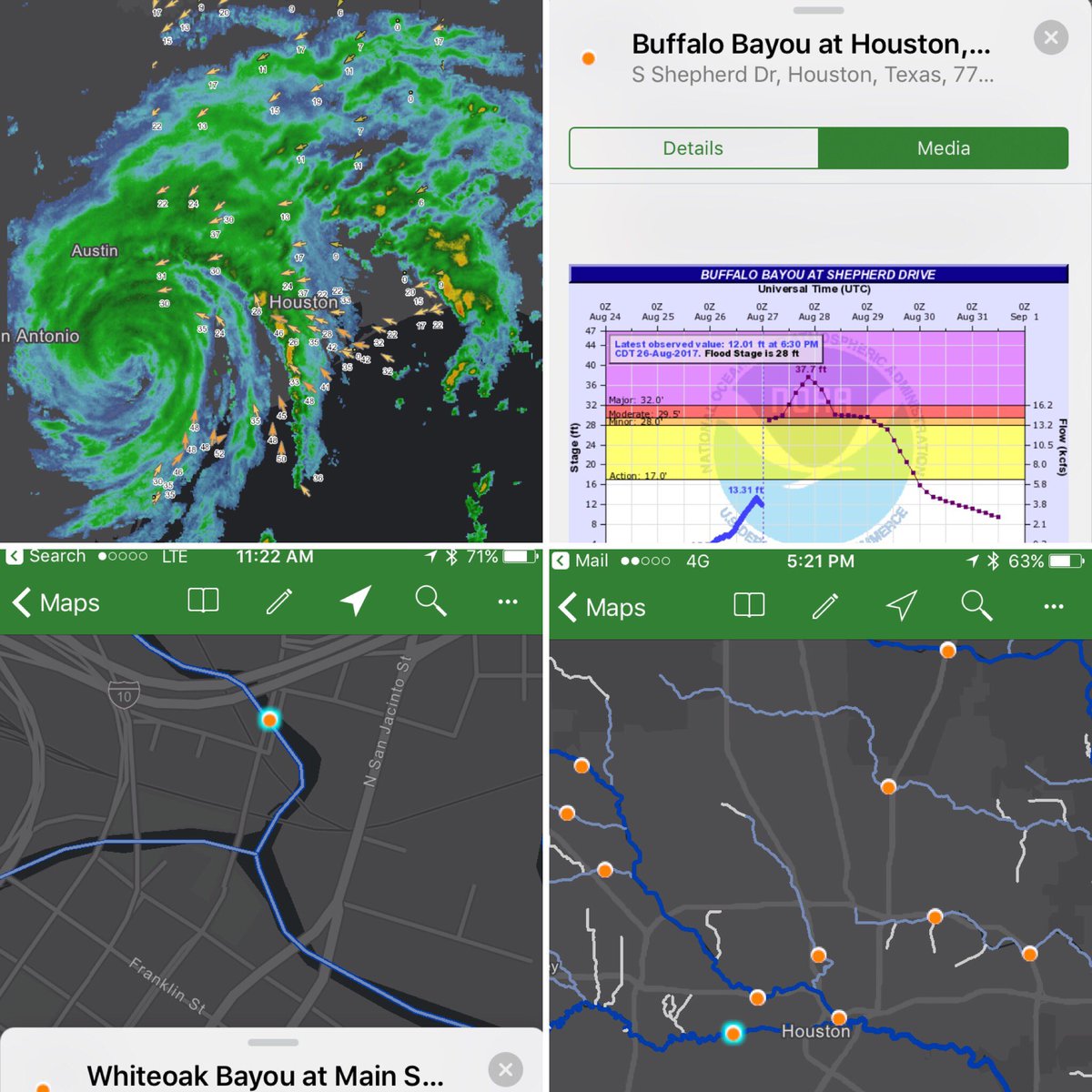 jeffshaner's tweet photo. Live Stream Gauges, Wind Speed, on #iOS with #Explorer Install https://t.co/pRqrmK4ZZS, Tap https://t.co/MK3fSAwAMX #HurricaneHarvey #esri https://t.co/hx3aiLxN0a
