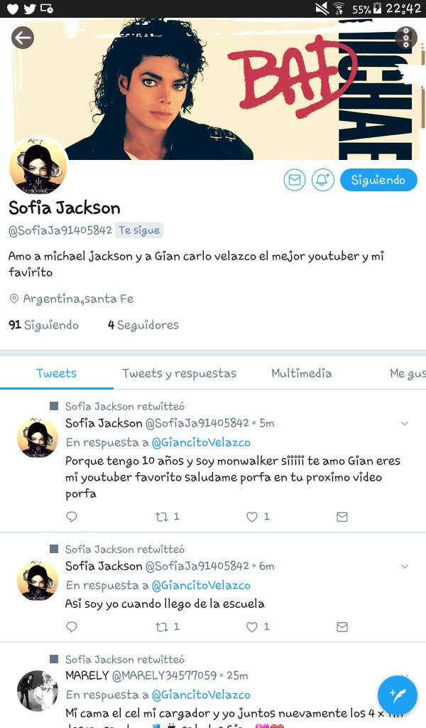 CaeliFansChile_'s tweet photo. Sigan a esta hermosa @SofiaJa91405842 
Los moonwalkers siganlá, encontrarán mucho contenido sobre Michael Jackson 💕👑🙈 https://t.co/8tNLBIqMQ2