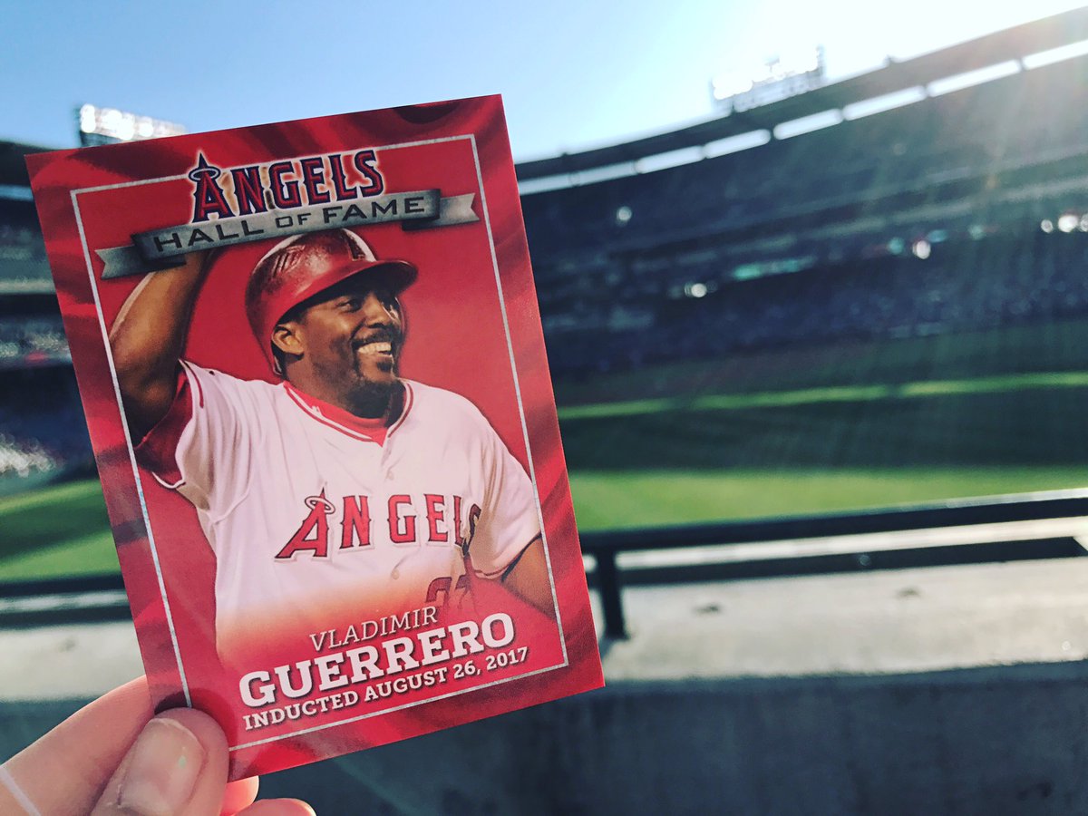 heykaitlinmary's tweet photo. Congratulations @VladGuerrero27!! Next stop, Cooperstown 👍🏼⚾️😇 #AngelsHOF https://t.co/OKUeCW4Auk