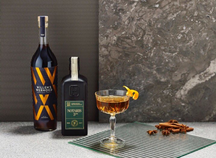 The Dutch Martinez #notarisjenever #cocktails #maltwine #jenever #genever #schiedam