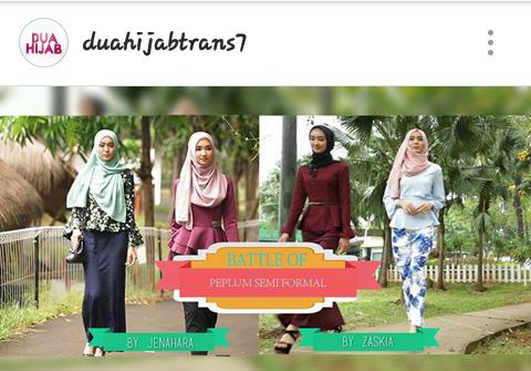MitaHuljanah07's tweet image. @DuaHijabT7  #teamzaskia
#peplum 
Alesanya perpaduan warna biru di baju dan di rok nyatu banget.. walaupun warna gk sama. Keliatan fresh😁😀