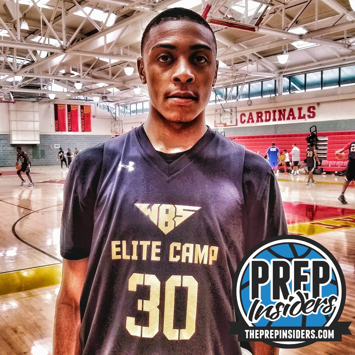 2020 6'6 WF Jamal West (PL Dunbar - MD) a sleeper no longer. Tremendous two-way athlete should breakout sooner than later. #WB5EliteCamp2k17