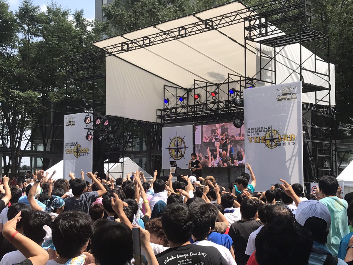 Animelo Summer Live アニサマ17 けやき広場のthe Cardステージではニッポン放送アナウンサー 吉田尚記によるスペシャルアニソンdjコーナーを実施中 会場は熱い盛り上がりを見せています Anisama