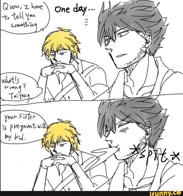 "Yeah... pretty much exactly how that went.

Then we got into a fight, again..."