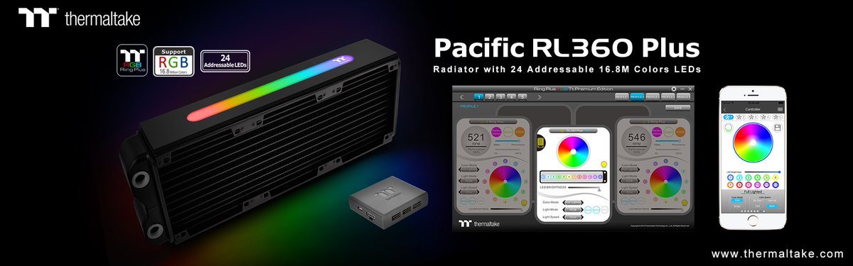 Ty_Pie68's tweet image. Thermaltake New Pacific RL360 Plus RGB Radiator First… dlvr.it/PhsgmG #PressReleases #360mmRadiator #CPUTemperature #LEDStrip