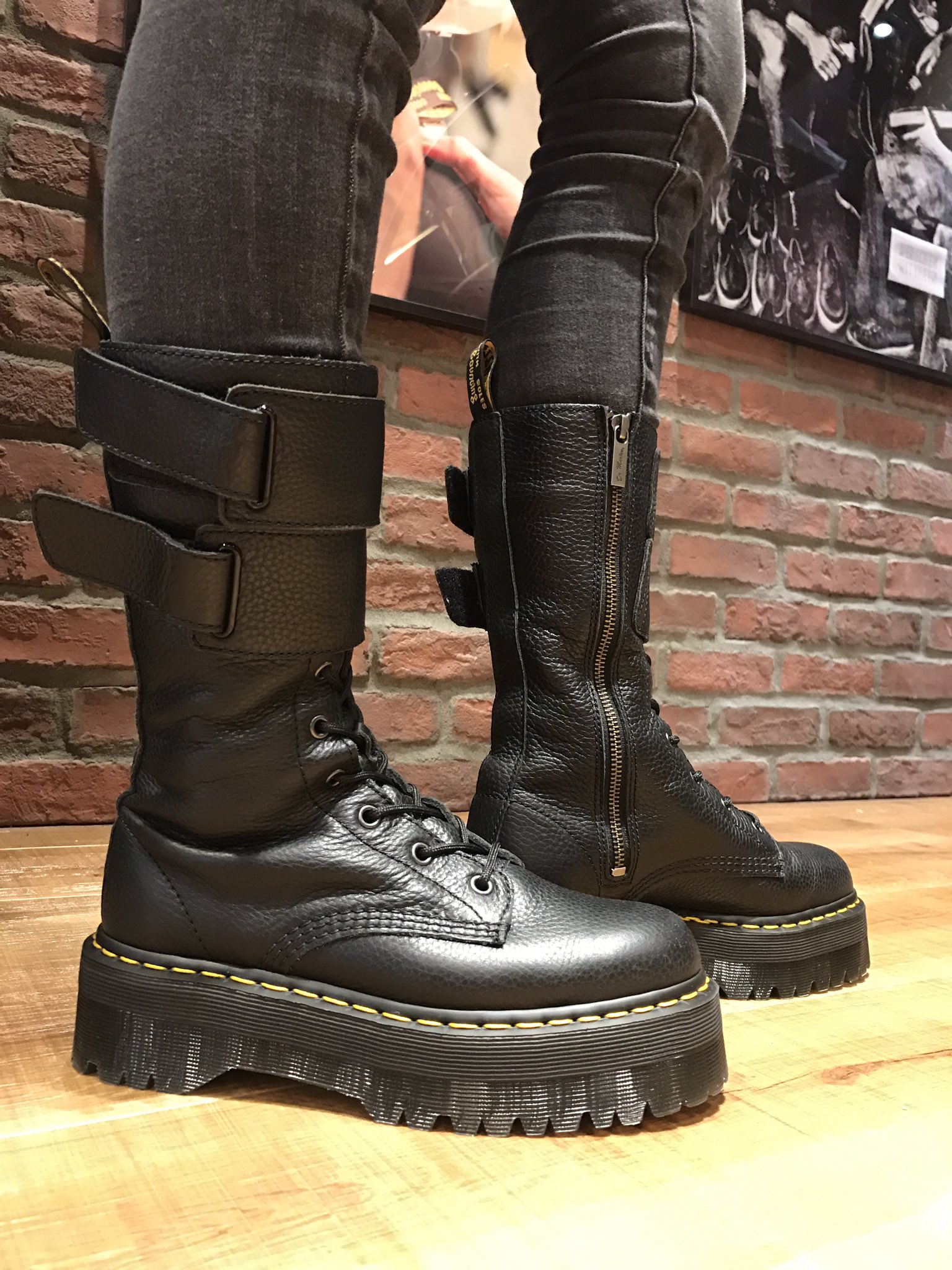 Dr.Martens JAGGER UK4 厚底 10ホール HYDE ブーツ