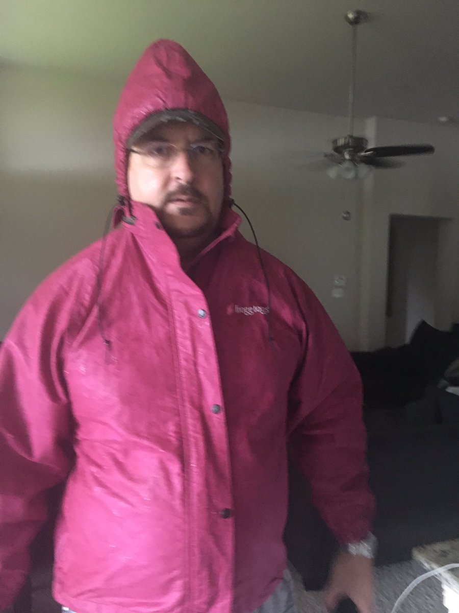 Abby_Dunivan's tweet photo. John braved Hurricane Harvey to try and fix our fence! https://t.co/LRQvfbgxWa