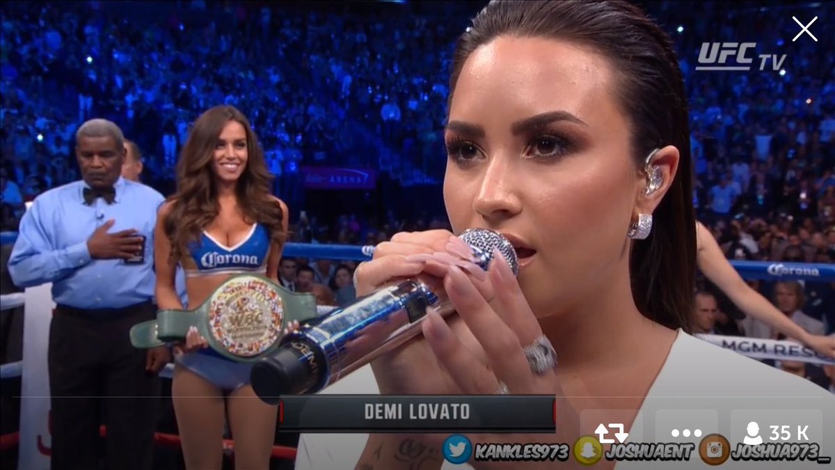 Thank you guys so much for inviting me onto the show to sing the national anthem. I had fun I was very nervous I hope you guys liked it! 💕