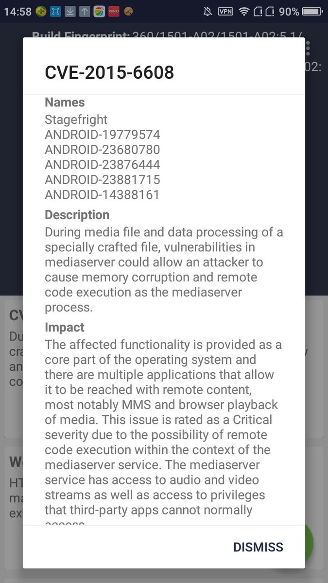 0dayDB's tweet image. #Android
#AndroidVulnerability
#AndroidVTS
@KitPloit 
Android Vulnerability Test Suite AndroidVTS v.13
github.com/AndroidVTS/and…